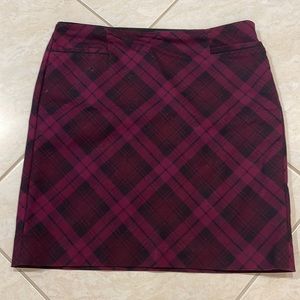 White House Black Market checkered skirt